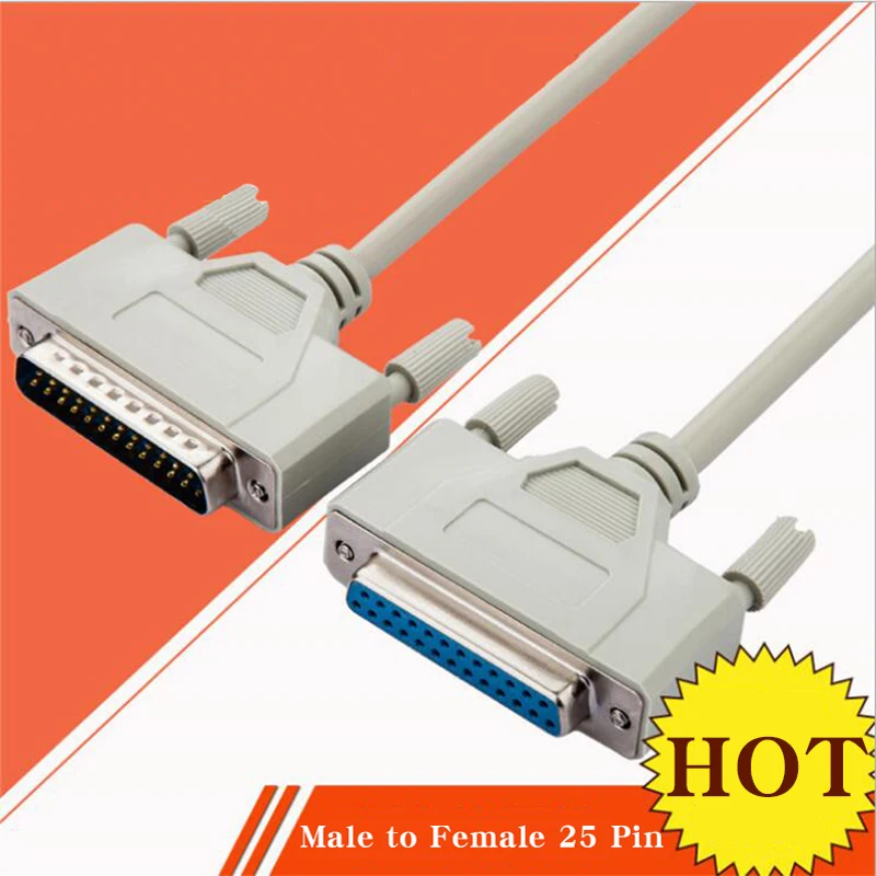 

DB25 Male To Female 25 Pin Parallel Port Extension Line LPT Printer Computer Cable Printing Extension Line For Hole 1.5m 3m 5m