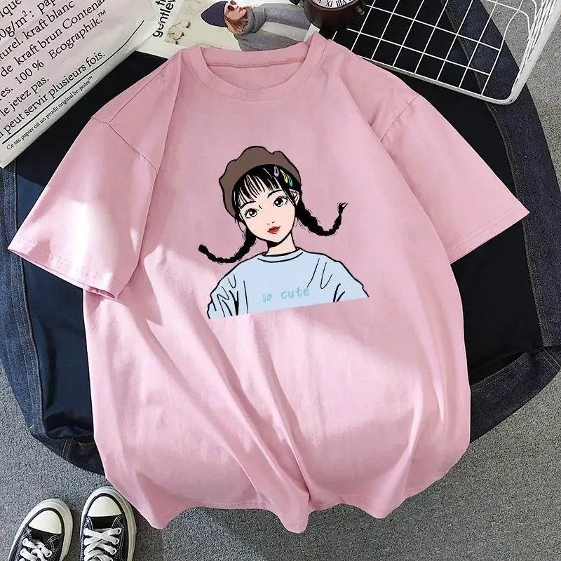 Harajuku стиль футболка женская короткий рукав летние топы Женская Camisetas Mujer одежда