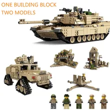 Kazi 1463 шт кирпичи военные M1A2 Танк Abrams основной боевой танк 2in1 Building Block комплекты деформируемого блоки модели Hummer игрушки