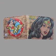 Wonder Woman кошелек супер герой маленький кошелек сумка держатель кредитной карты для отдыха Женский Мужской кошелек из искусственной кожи