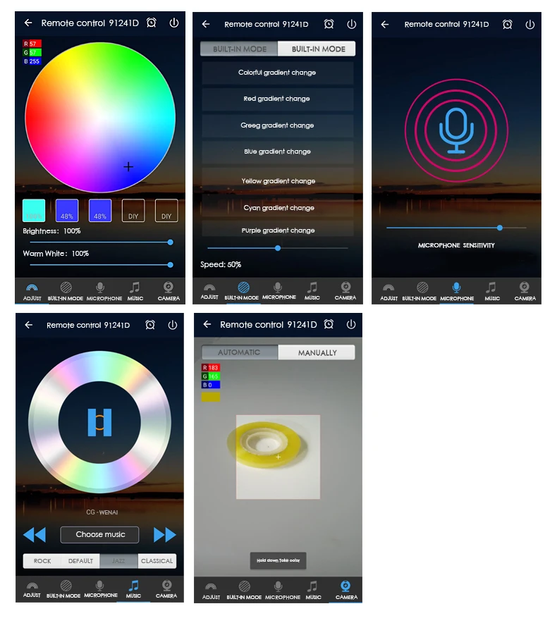 Светодиодная лента WiFi/Bluetooth RGB/RGBW контрольный Лер DC 5 V 12 V 24 V Android IOS APP Amazon Alexa Google Magic Home IR control