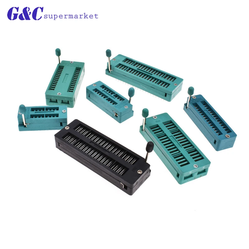 2pcs Universal 40P 40Pin ZIF ZIP DIP IC Test Tester Board Socket Board Socket