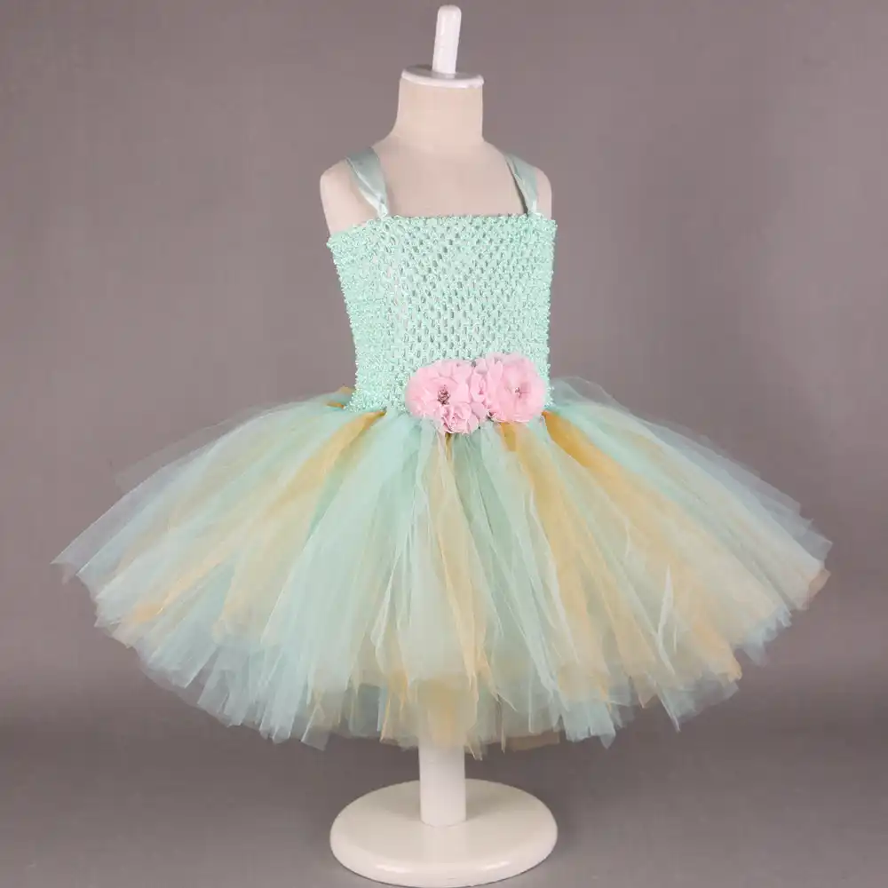 mint green baby girl dress