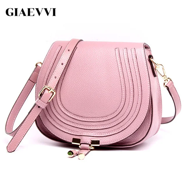 Giaevvi Women Luxury Messenger Saddle Bag Designer Handbag Genuine Giaevvi Women Luxury Messenger Saddle Bag Designer Handbag Genuine Leather Shoulder Brand Crossbody For Lady
