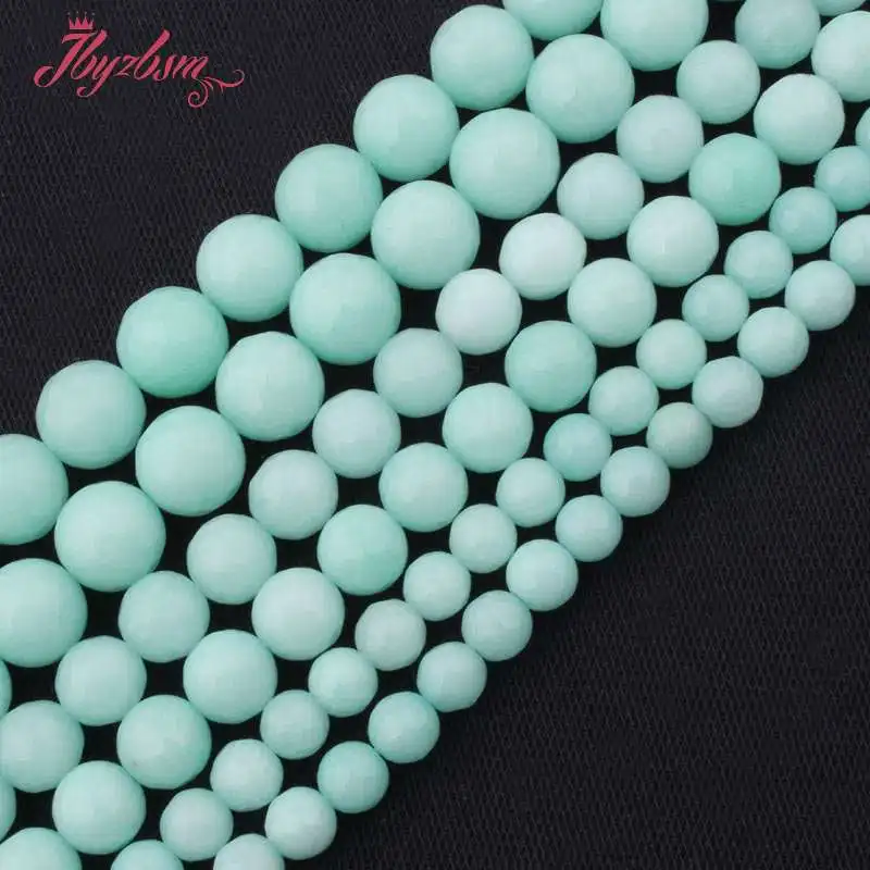 

6,8,10mm Faceted Round Beads Ball Amazonite Jades Stone Beads For DIY Necklace Bracelats Earring Jewelry Making 15"Free Shipping