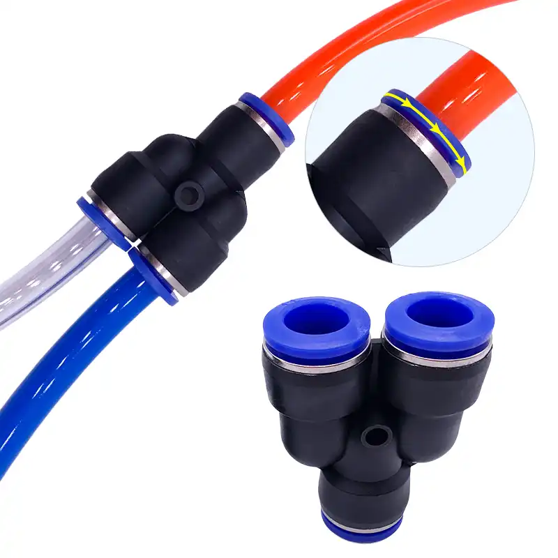 10x aire neumático 2 Way rápida Accesorios Recto empuje en Conector 14mm Tubo Manguera