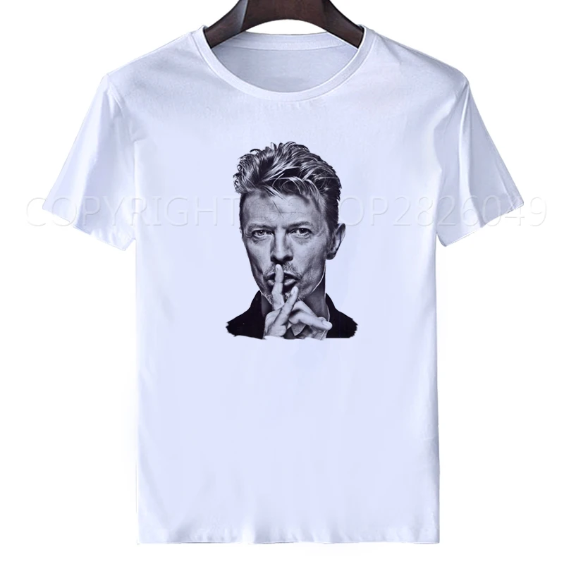 

David Bowie black heroes star posters printing glam rock fashion t shirt men women all sizes funny t shirt women white tops xxxl