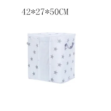M/L Размер складная сумка для хранения одежды одеяло шкаф Органайзер для свитера коробка держатель мешков сумки точка/звезда печать# B20 - Цвет: B