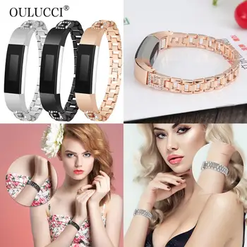 

Oulucci Stainless Steel Metal Wristband Strap Band For Fitbit Charge alta Watchband High Quality Replacement Wrist watchBand