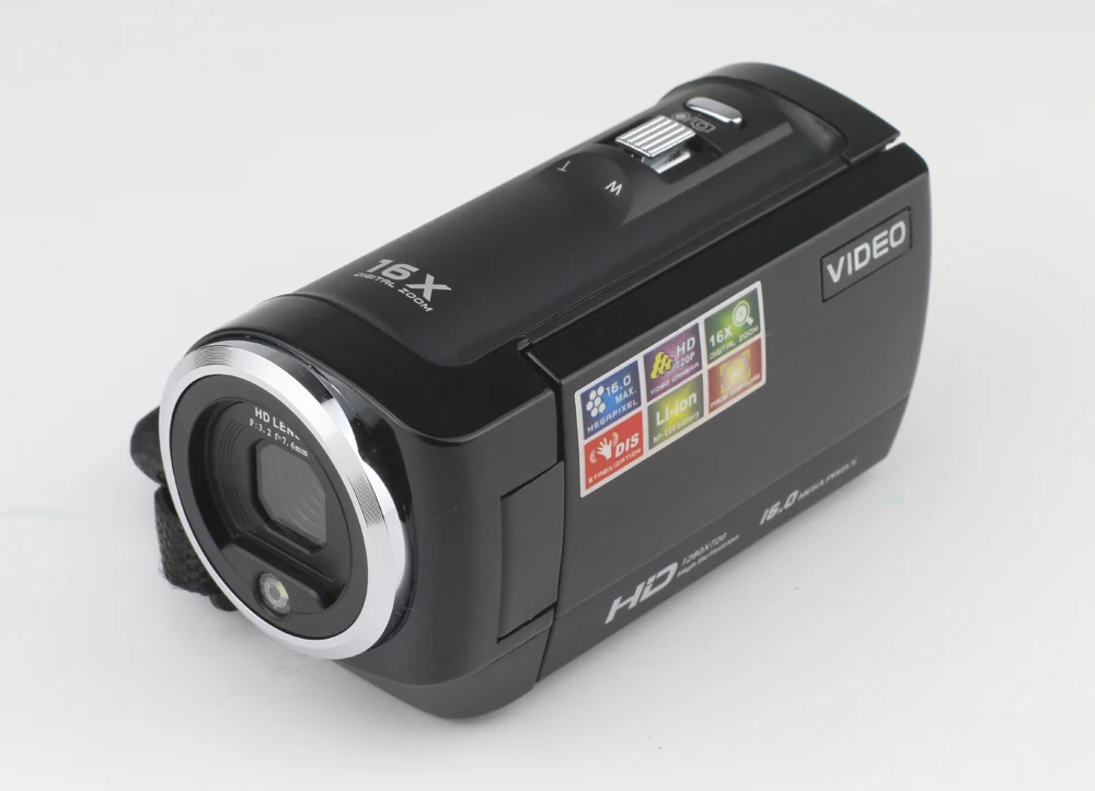 KOMERY HD видеокамера 2,7 дюймов ЖК-экран 16x зум цифровая анти-встряхивание мини видеокамера camara fotografica цифровая профессиональная