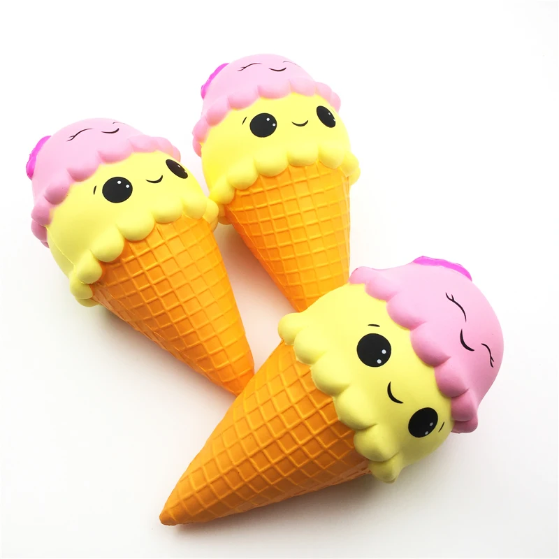 23 см мягкими мультфильм Мороженое Ароматические Kawaii оптовая продажа замедлить рост Jumbo Squeeze игрушки для детей подарки на день рождения