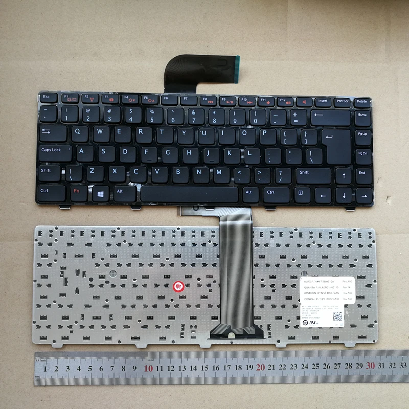Us Nuova Tastiera Del Computer Portatile Per Dell N4110 N4040 N4050 M4040 M4050 14Vr M411R V1440 V1450 V2420 5420 5520 5525 7420 7520 N4120