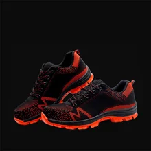 Противоскользящие рабочие ботинки из стали, на среднем ходу, для выживания в пустыне, безопасные ботильоны, нескользящая Рабочая обувь# JB512