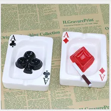 Новая креативная керамическая пепельница в стиле покера