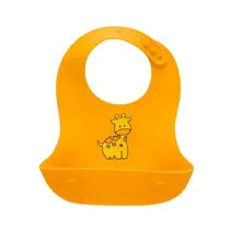 Детские Силиконовые милые водонепроницаемые маслостойкие нагрудники с рисунками для маленьких мальчиков и девочек, регулируемые нагрудники 07