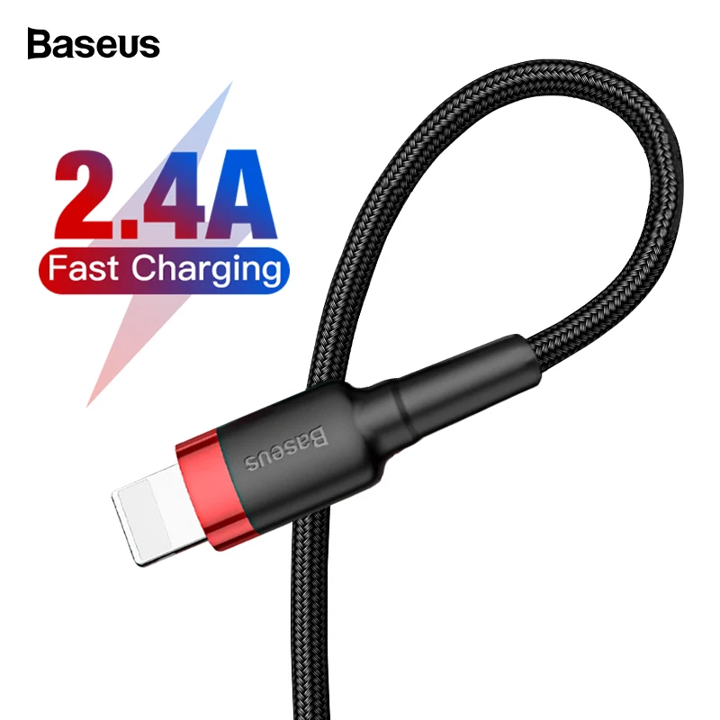 Baseus 2.4A USB Cable For iPhone XS Max Xr X 8 7 6 Fast Data Cable