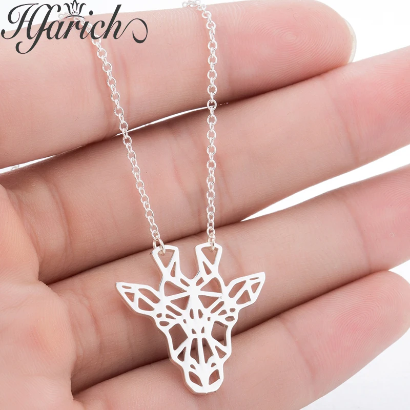 

Hfarich Copper Jewelry Geometric Charming Giraffe Necklace Fascination Nobleness Personalized Choker for Valentine Party Gifts