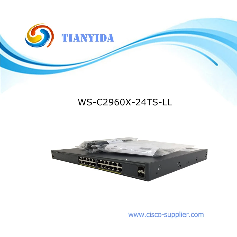 WS-C2960X-24TS-LL 24 порта Gigabit Ethernet волоконно-оптический коммутатор | Компьютеры и офис