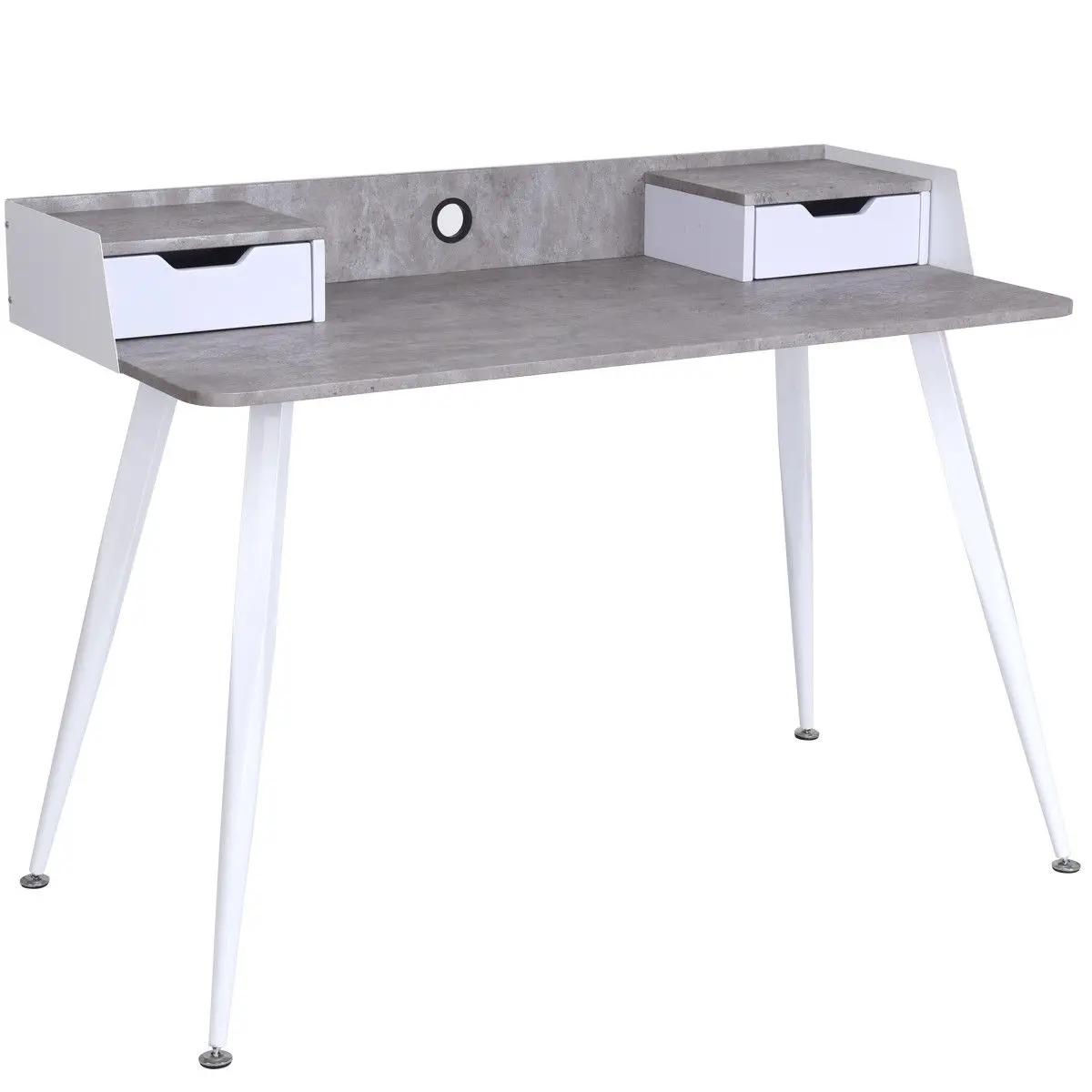 

Costway Study Writing Computer Desk PC Laptop Table w/2 Drawers Home Office Furniture