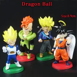 4 шт./лот Dragon Ball Сон Гоку Вегета стволы ПВХ фигурку игрушки аниме Dragon Ball модель игрушки День рождения Juguetes подарок