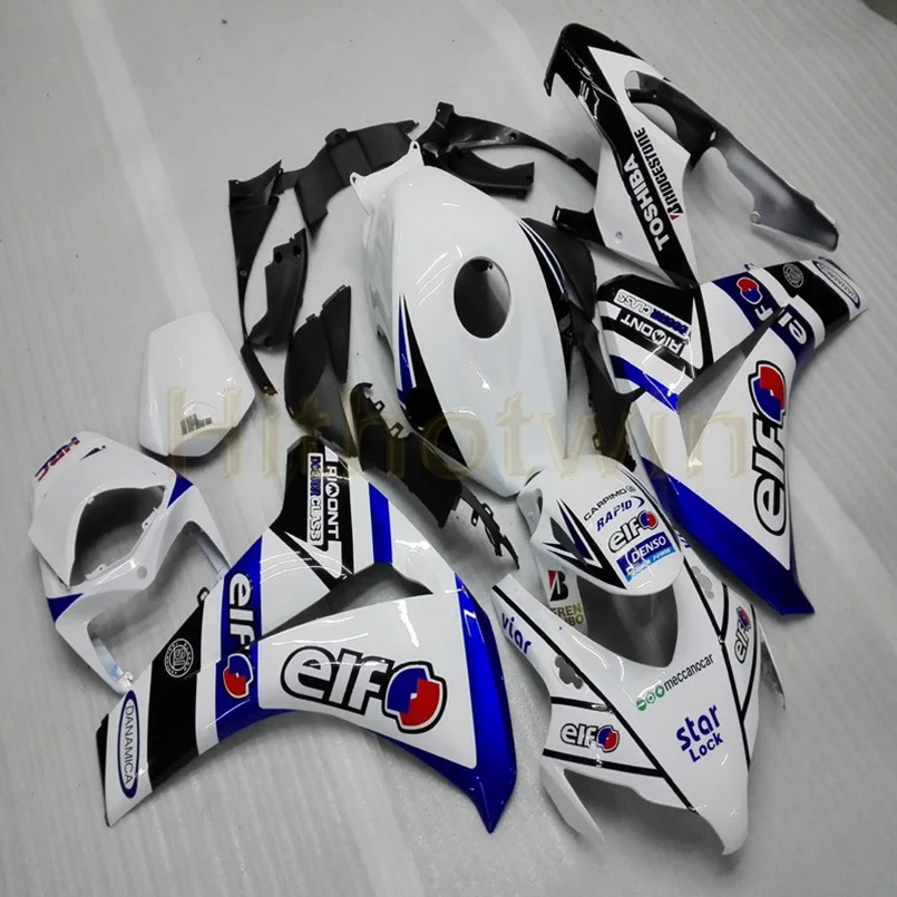 E Пользовательские мотоцикла на одно изделие для HONDA CBR1000RR 2008 2009 2010 2011 CBR 1000 RR Обтекатели+ болты+ литья под давлением черный M2 - Цвет: E