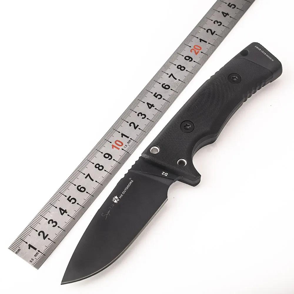HX OUTDOORS good Straight Blade Knife anti-skid handle Knifes D2 stainless steel EDC tools Survival Hunting Camping Outdoor tool HX OUTDOORS good Straight Blade Knife anti-skid handle Knifes D2 stainless steel EDC tools Survival Hunting Camping Outdoor tool