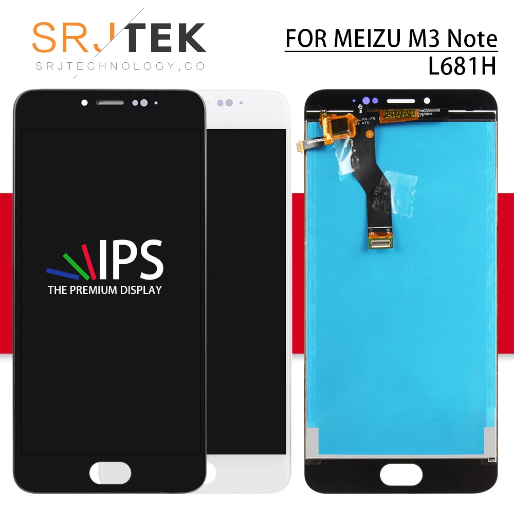 

Srjtek for Meizu M3 Note L681H LCD Panel Touch Screen Digitizer Sensor Glass Full Assembly With Frame for Meizu M3 Note Display