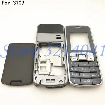 

Original For Nokia 3109 3109C Housing Front Faceplate Frame Cover Case+Back cover/battery door cover+Keypad+Logo