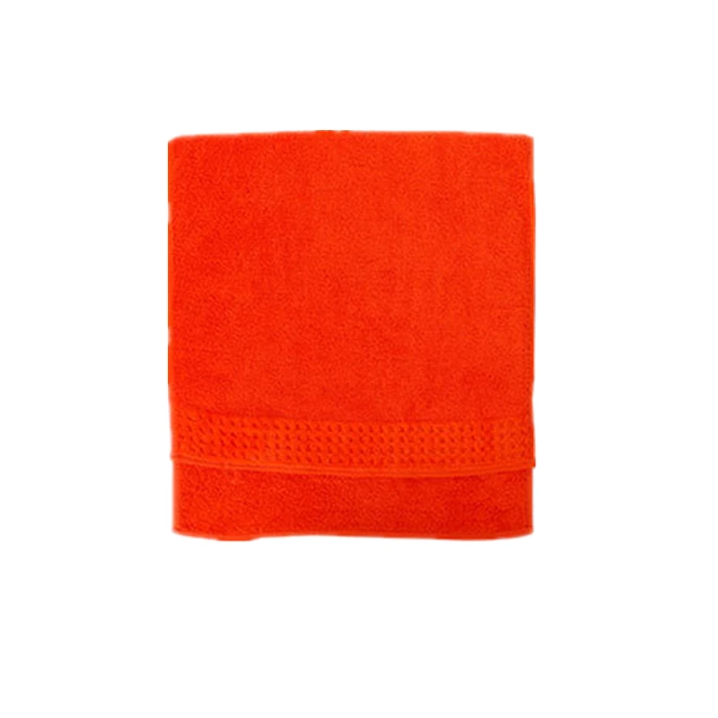 34x75 см, хлопок, одноцветная удобная мочалка для взрослых, для дома, отеля, мягкое впитывающее полотенце для рук, для ванной комнаты, для детей - Цвет: Red