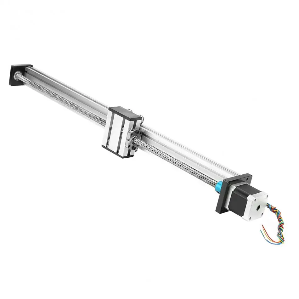 Double Shaft Ball Screw Linear Guide Rail with 42 Motor 100mm Effective Stroke for The Automation Industry 1204 Linear Motion