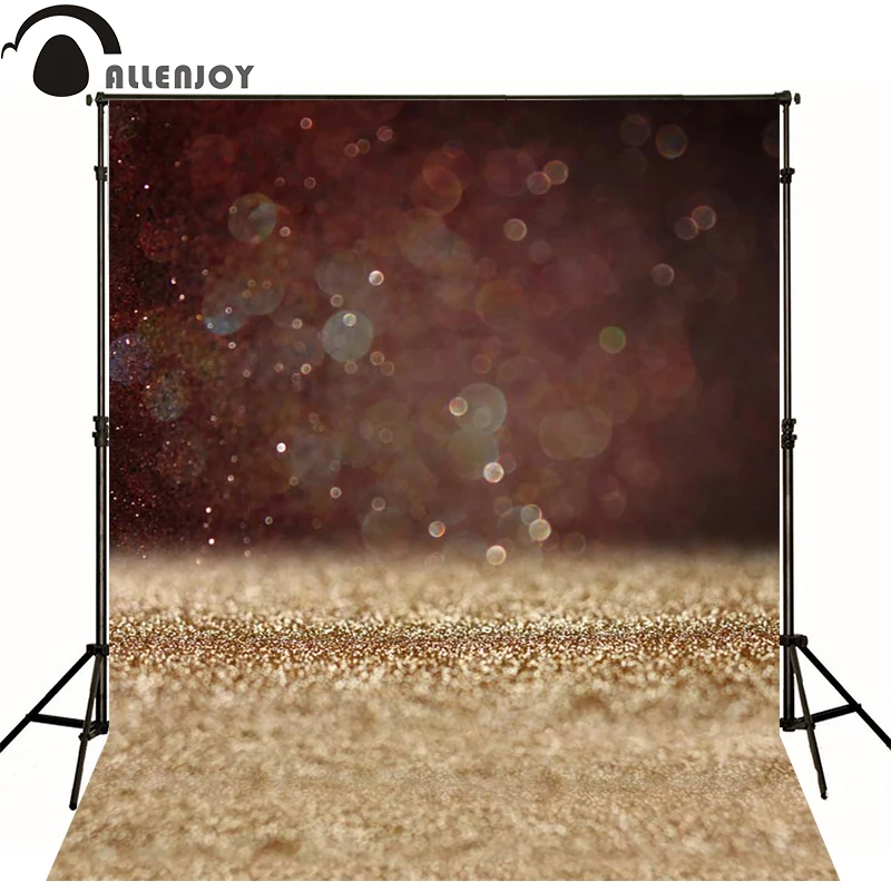 

Allenjoy Photographic background Dot light gold luxury newborn vinyl backdrops photocall photo for studio new design