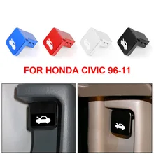 Lidar Com Kit de Reparação de Liberação da Trava do Capô do carro Auto Acessórios de cobertura da fechadura da tampa Do Motor para Honda Civic 1996-2011 4 cores 1 pcs