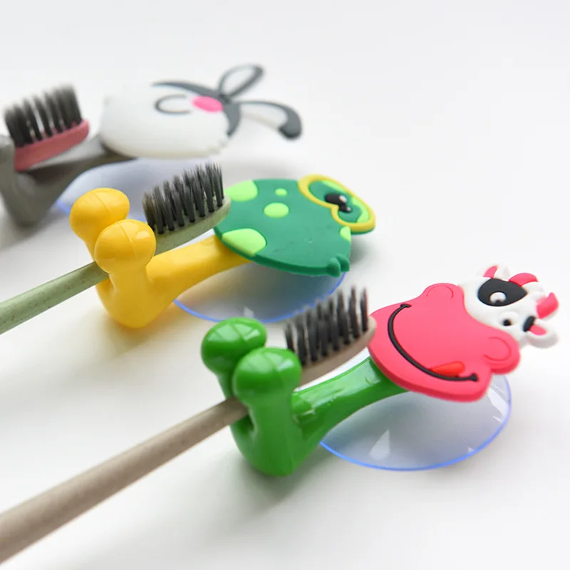Держатель зубной щетки на присоске для животных, набор аксессуаров для ванной комнаты, настенный держатель на присоске, инструмент