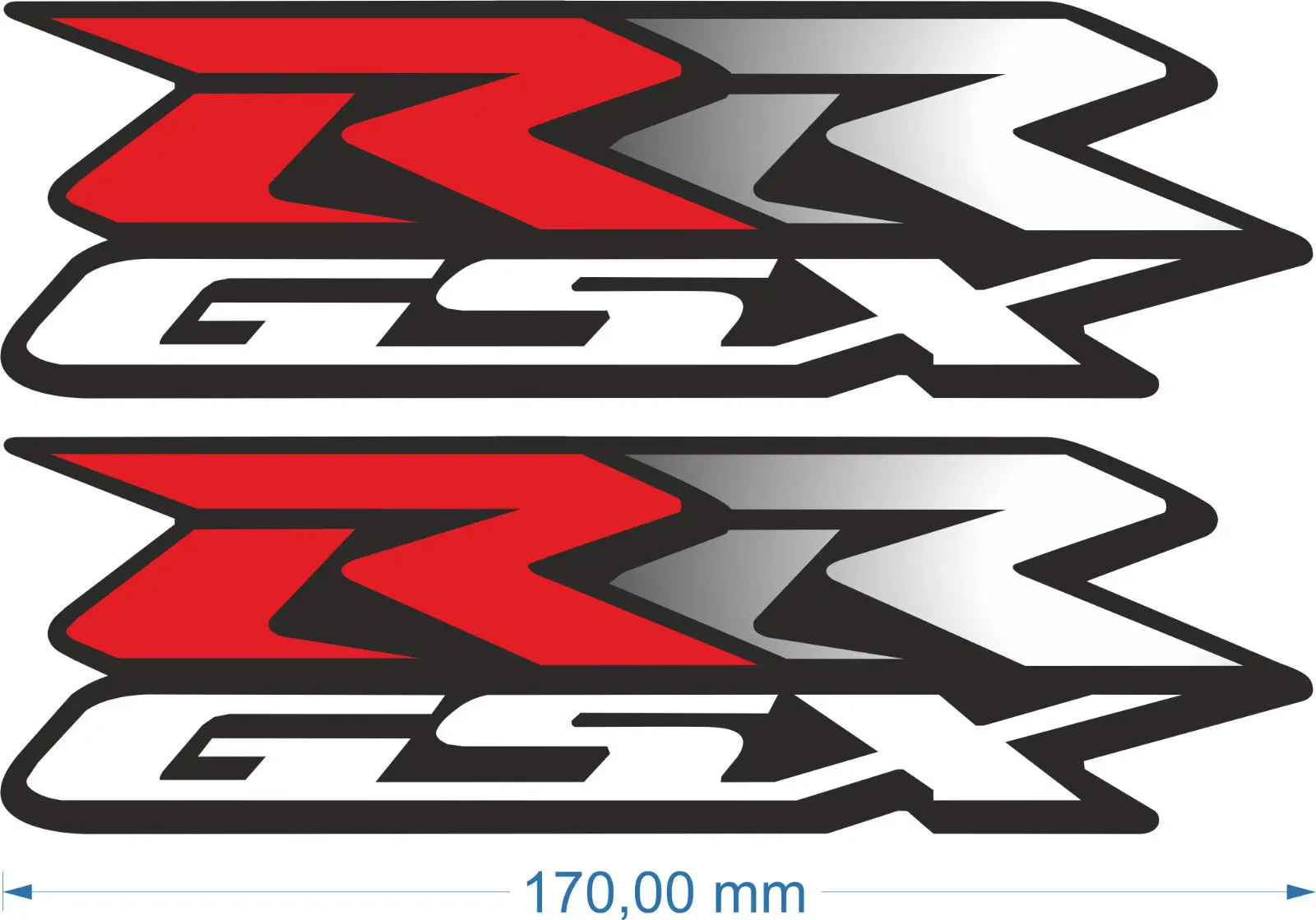 Наклейки Обтекатели для Suzuki ECSTAR наклейки GSXRR GSXR RR Moto GP 170 мм X 51 мм|Наклейки и