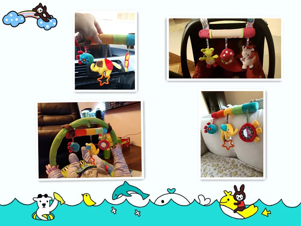 Игрушка для детской коляски комфорт чучело Погремушка Mobile детской коляски игрушки для ребенка колокольчик, подвешиваемый над кроватью