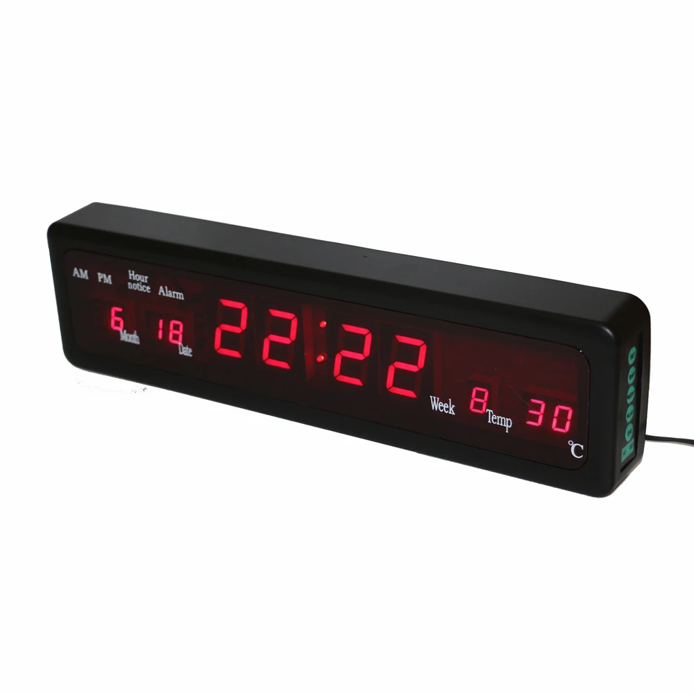 Desktop Electronic Alarm Clocks Digital LED Wall Clock with Indoor