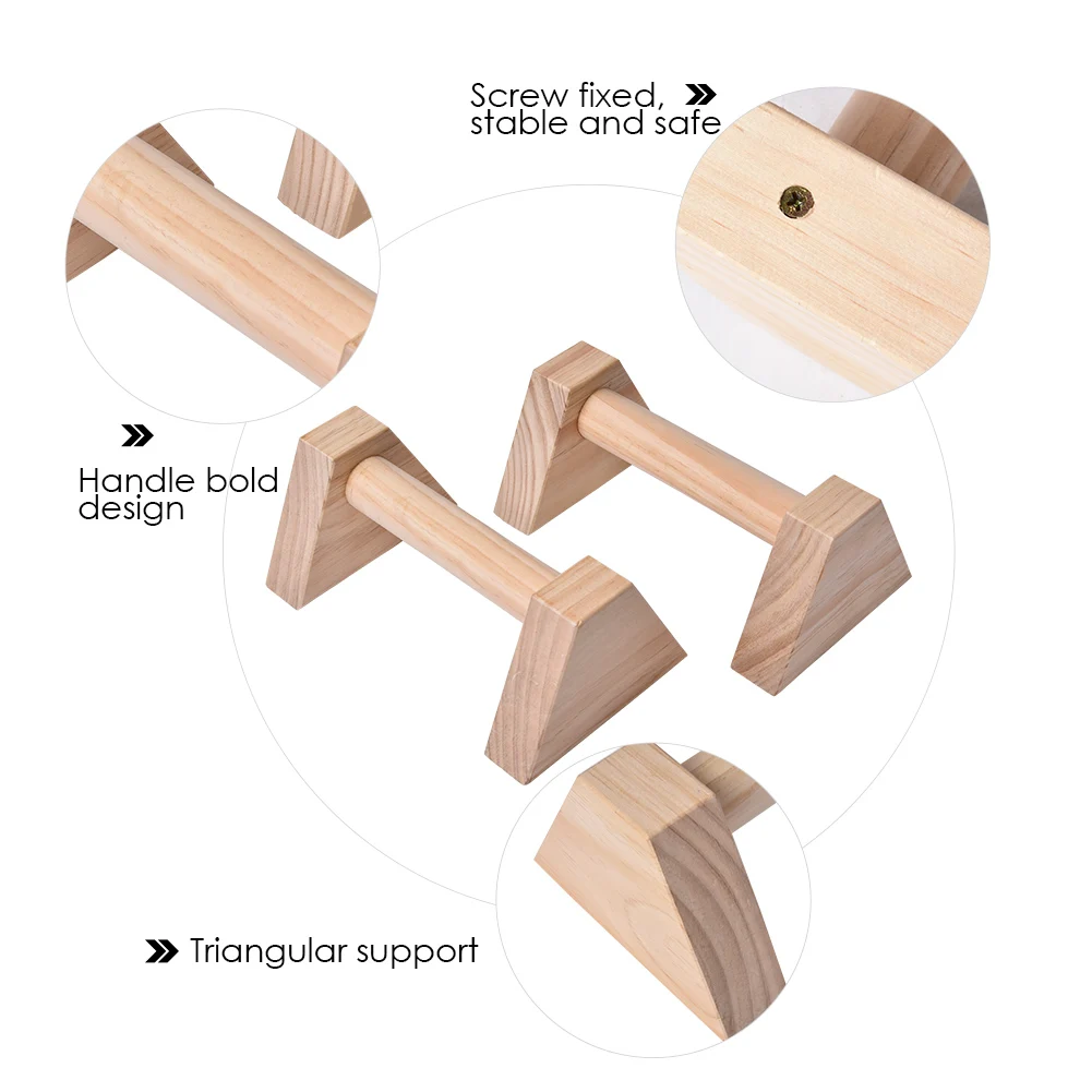 Деревянные пуш-ап бар четырехугловое фитнес-оборудование для тренажерного зала растягивающиеся одиночные двойные брусья Подставка Кронштейн стойки поддержка