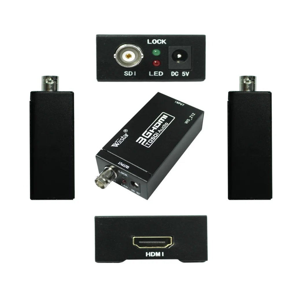 

Wiistar HDMI to SDI Video Converter BNC SDI/HD-SDI/3G-SDI Adapter Support 1080P for Camera Home Theater