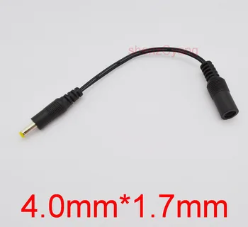 

200pcs High quality All copper brand new DC cable power jack female 5.5mm x 2.1mm plug male 4.0mm x 1.7mm Cable plug adapter