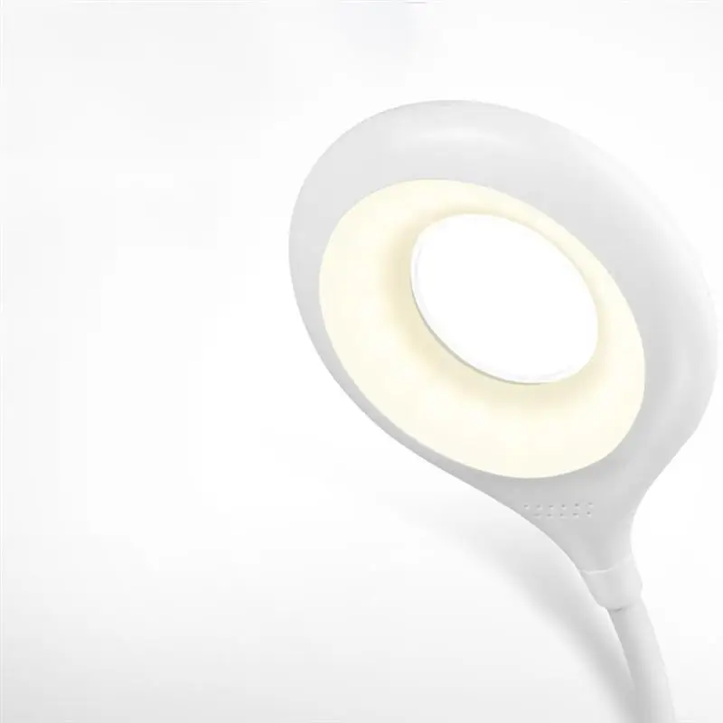 Диммируемый светодиодный настольный светильник с usb-портом для зарядки, забота о глаз, креативный кольцевой Настольный светильник(1500 мАч