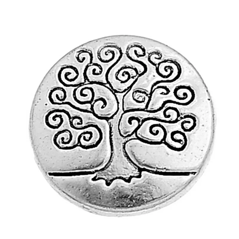 

50 pcs Metal Tree Of Life Buttons Pattern Engraved Silver Color Jeans Vintage Buttons Sewing Buttons Scrapbooking Crafts New Hot