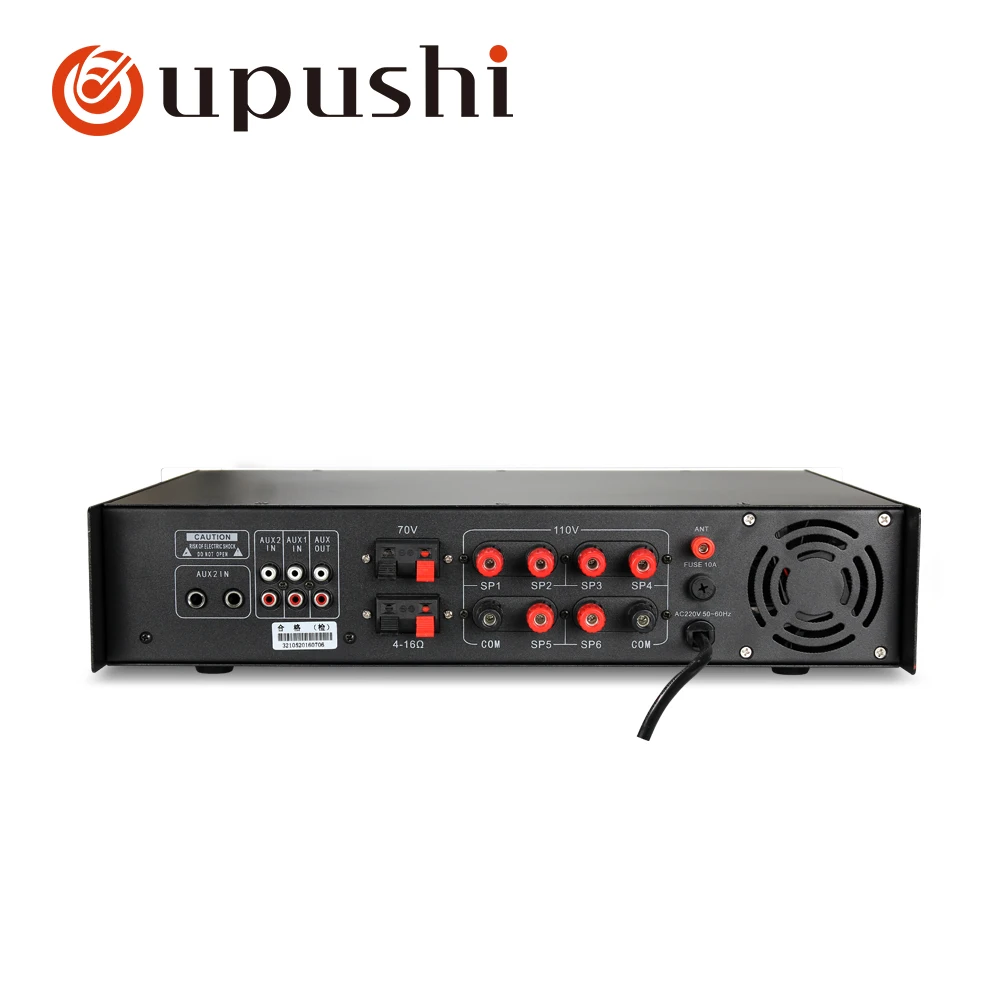 Oupushi 100 700 Вт 6 зонный регулятор громкости с blutooth audio Профессиональный усилитель