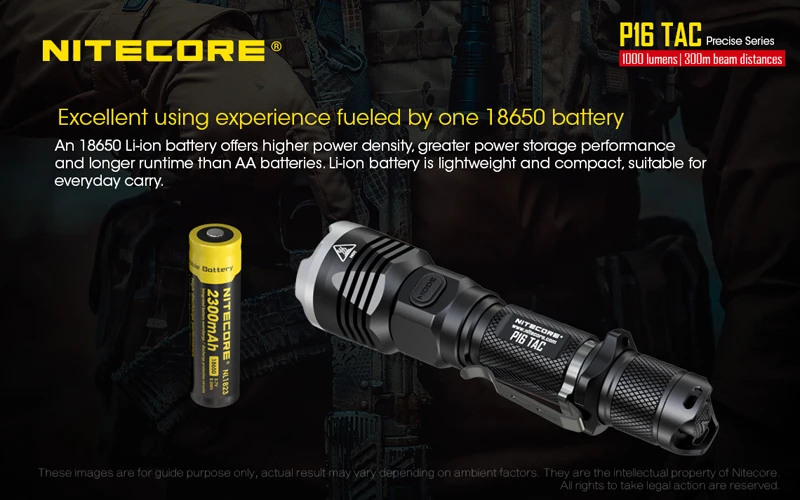 NITECORE P16TAC High intensity tactical flashlight (12)