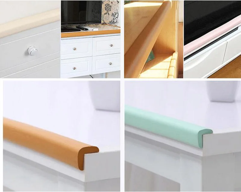 MOTOHOOD 2m Baby Safety Door Table Desk Edge Corner Cushion Guard Strip Soft Kids Children Safe Protection Edge & Corner Guards  (2)