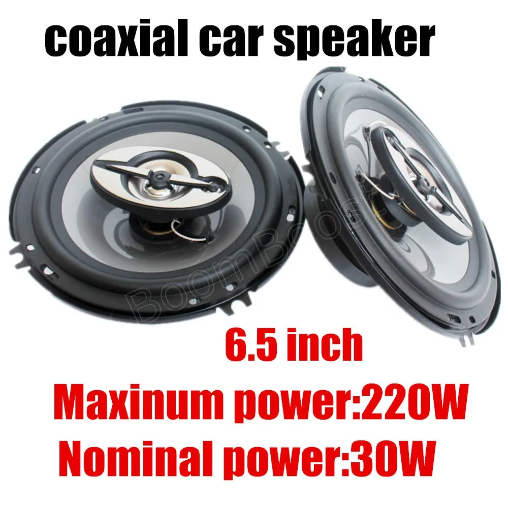 

1 Pair 6.5 inch Automotive Car Speaker Coaxial speaker High Bass Speakers Car Air Horn max music power 220W audio stereo