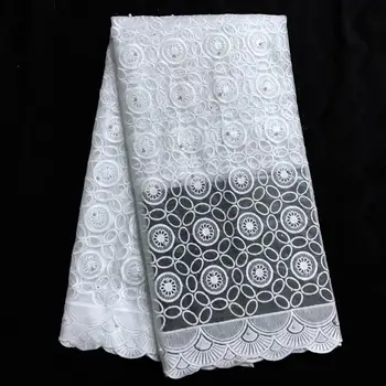 

2019 New arrival african lace fabrics high quality cord French Tulle Lace fabric for party dress Nigerian beaded lace fabric