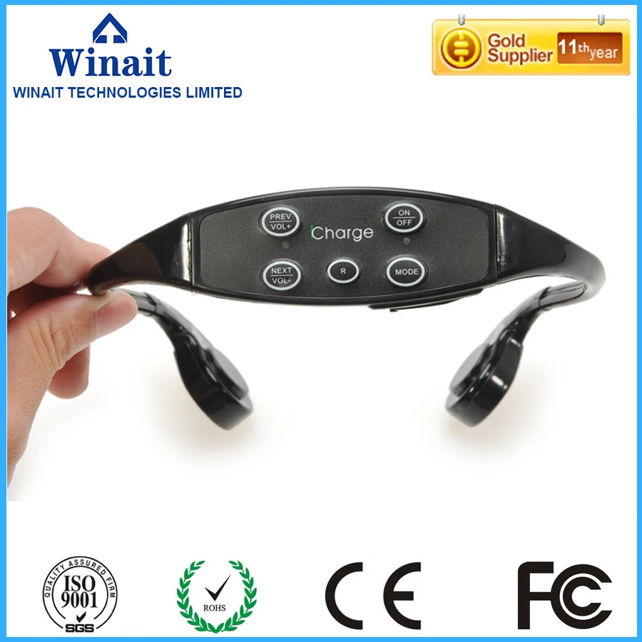 Winait ip68 водонепроницаемый mp3 костной проводимости с 8 Гб плавания под водой MP3