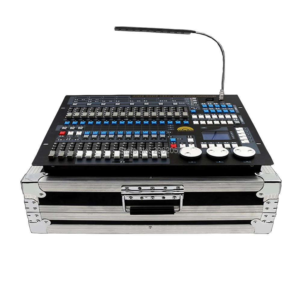 

Good quality 1024 dmx controller DJ computer professional stage light controller moving head beam light console with fly case