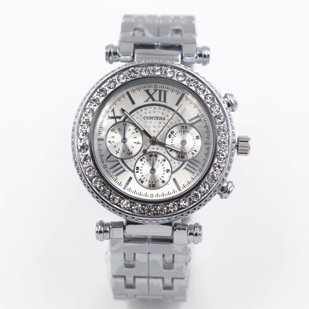 Prix pour 2017 Femmes de Casual Montres Dames De Luxe Marque Quartz-montre Femmes Strass montre-Bracelet Cadeau pour Fille Argent relogio feminino Prix pour 2017 Femmes de Casual Montres Dames De Luxe Marque Quartz-montre Femmes Strass montre-Bracelet Cadeau pour Fille Argent relogio feminino