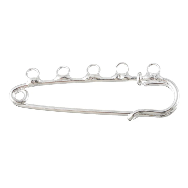 silver set of 7 Pcs PIN brooch 5 holes 5 cm